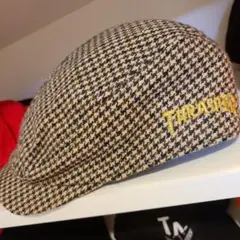 THRASHER×ハンチング×千鳥格子柄×ベージュ