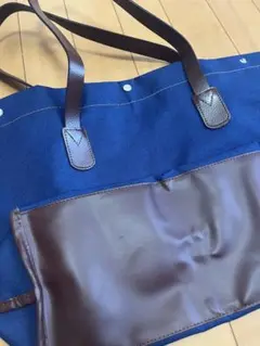 ネイビー キャンバス トートバッグ