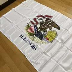 USA アメリカンフラッグ★イリノイ州旗 143×83