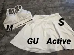 GU ホワイトブラトップとスカートセット
