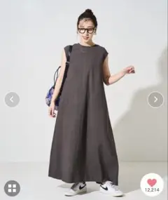 FREAK’S STORE インドコットン フレックス バックオープンワンピース