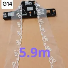 チュールレース 生地 糸 G14