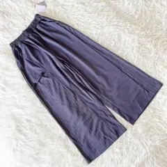 新品 《フライムーン》 (M-L) 切替ワイドジャージ ピンストライプ ゆるカジ