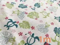 Hawaiian⁑小さめホヌ⁑モンステラ⁑薄手⁑モスグリーン＆黄緑系✧