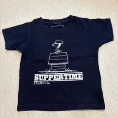 PEANUTS スヌーピー Tシャツ ネイビー ピーナッツカフェ