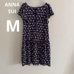 ANNA SUI アナスイ　DOLLY GIRL ハート柄半袖ワンピース　M
