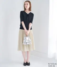 着丈が選べるエアリープリーツスカート