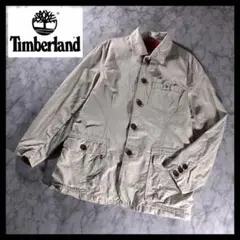 00s 古着 ティンバーランド ミリタリージャケット カバーオール ベージュ