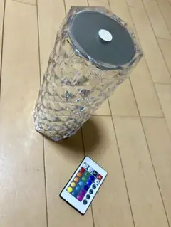 LEDクリスタルライト リモコン付き　薔薇型