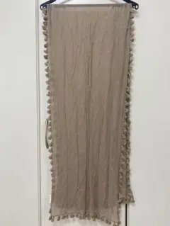 SLOBE IENA ベージュ フリンジ付き ストール