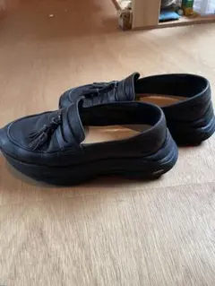ZARA ブラック モカシン Vibram 43 ZARA（スリッポン/モカシン ・ ブラック/黒色系）のフリマ