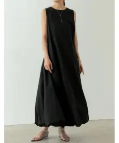 【完売品】Re:EDIT タフタバルーンノースリーブワンピース M
