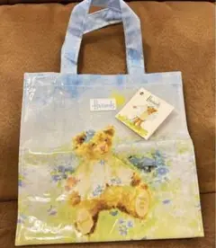 【美品】ハロッズ(Harrods)トートバッグ　ミニトート テディベア　水色