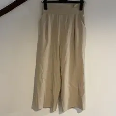 レディース　ベージュ ワイドパンツ イージーパンツ
