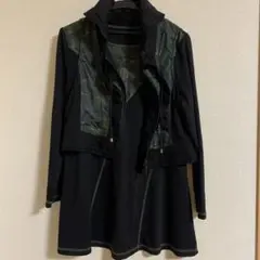 ベスト付き長袖カットソー