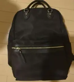 ace ブラックナイロンリュック