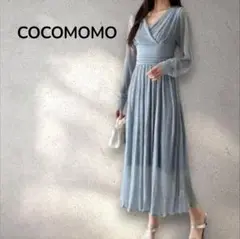 【新品】COCOMOMO ココモモ マキシ丈 カシュクール ロングワンピース