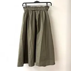 jena マキシ丈スカート カーキ M