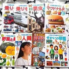 ハッピーセット図鑑セット 乗り物・昆虫・マクドナルドなど　8冊まとめ売り　中古