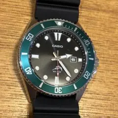 【美品】CASIO mdv106カジキダイバー グリーンベゼル カシオ