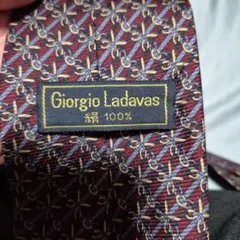 Giorgio Ladavas シルクネクタイ チェーンパターン