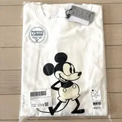 ディズニー ミッキーマウス Tシャツ Lサイズ ホワイト　ディスカス