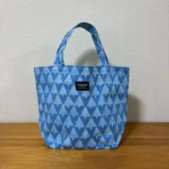 【美品】kippis キッピス もみの木柄ミニトート サブバッグ ランチバッグ