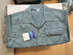 LLサイズ 青 ジッパーポケット付きジャケット　作業服