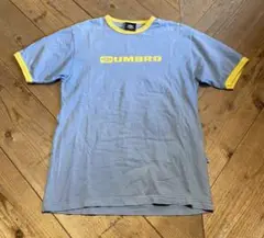 UMBRO ロゴ リンガーTシャツ ライトブルー