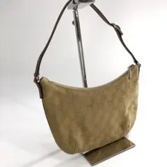美品 GUCCI グッチ ショルダーバッグ アクセサリーポーチ GG柄 ゴールド