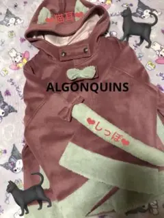 アルゴンキン　赤黒　フード付きケープ　ポンチョ　パンク 2025年最新】ALGONQUINS ポンチョ・ケープコートの人気アイテム
