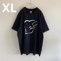 UNIQLO ピカチュウ　Tシャツ ブラック　XL 半袖　ユニセックス