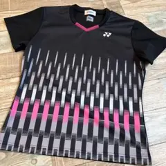 新品　YONEX バドミントンウェア L 黒/ピンク