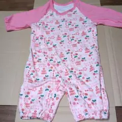 訳あり★チェリー&花柄★ロンパース50-70サイズ★綿100%★未着品