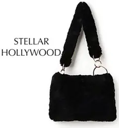 STELLAR HOLLYWOOD【美品】2way ファー ハンド バッグ