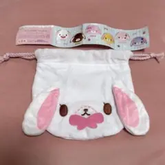 シュガーバニーズ ふわふわ 巾着 しろうさ