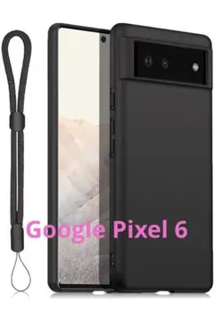 For Google Pixel 6 ケース極薄 レンズ保護ブラック