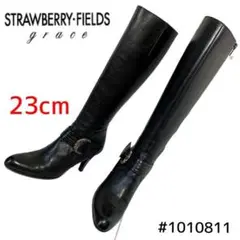 ストロベリーフィールズ アンクルベルトロングブーツ 23cm