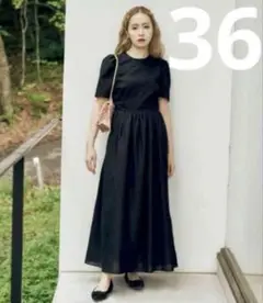 joieve sugar gather onepiece ブラック 36