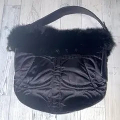 COACH ファーハンドバッグ