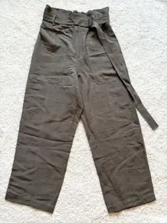 SHIPS シップス　カーゴパンツ　パンツ　カーキ　美品　リネン　linen