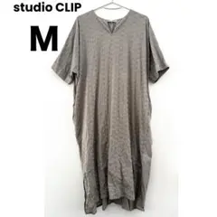 studioCLIP 刺繍切り替え スキッパーワンピース Mサイズ