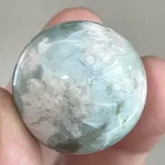 グリーン桜瑪瑙 ミニスフィア 天然石 置物10