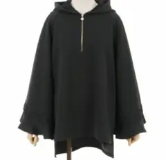 axes femme ダンボールニットポンチョ黒