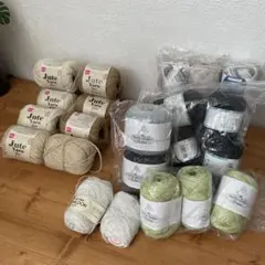 100%ジュート　他新品27玉おまけひと玉　まとめ売り　春夏系