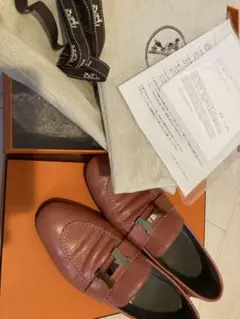 美品 エルメス モカシン パリ