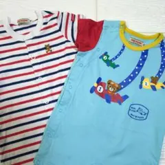 ミキハウス　ロンパース 70 2枚セット