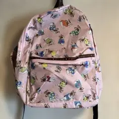犬柄ピンクリュック