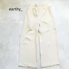 【earthy_】未使用　リサイクルポリエステルイージーパンツ速乾　ベージュ　M