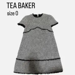 テッドベーカー TED BAKER 黒ツイード ミニワンピース